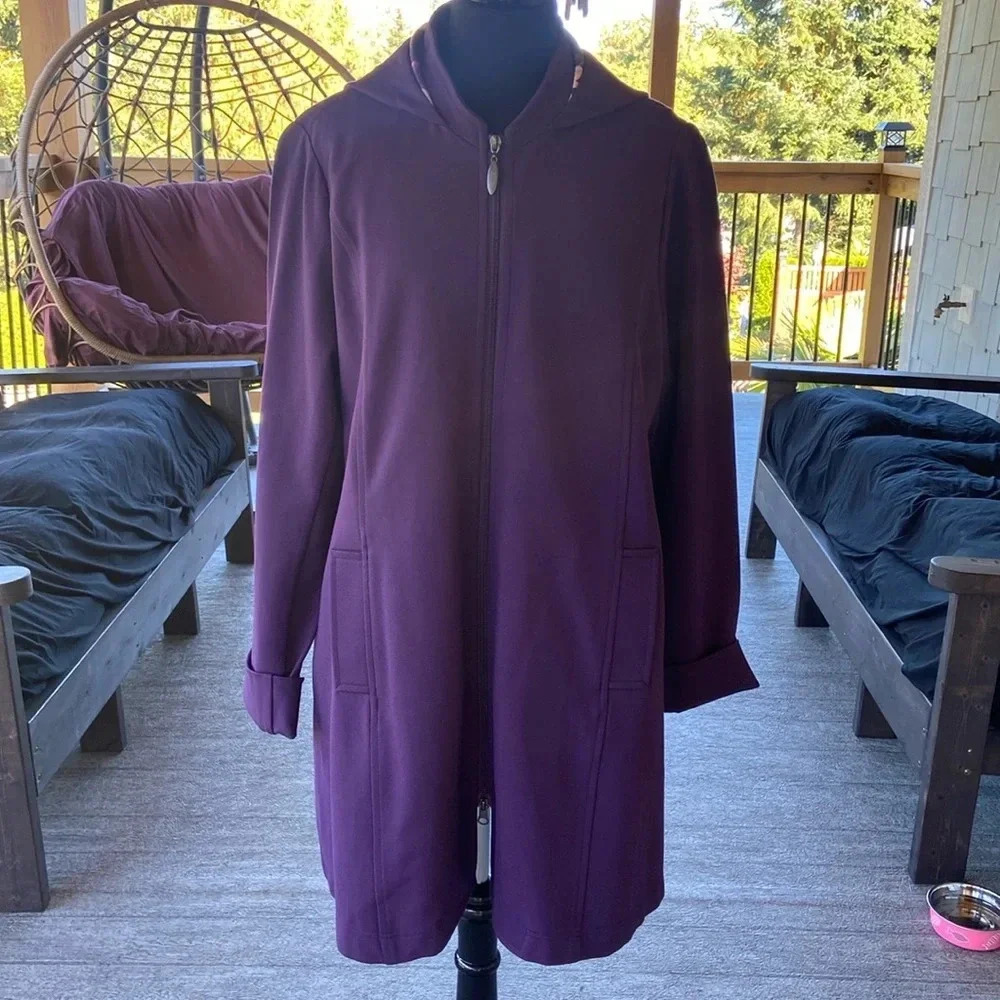 Blue Sky | Hooded Zip  Up Coat